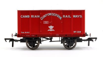 GWR ‘Iron Mink’ Van No. 139, Cambrian Railways GPV red