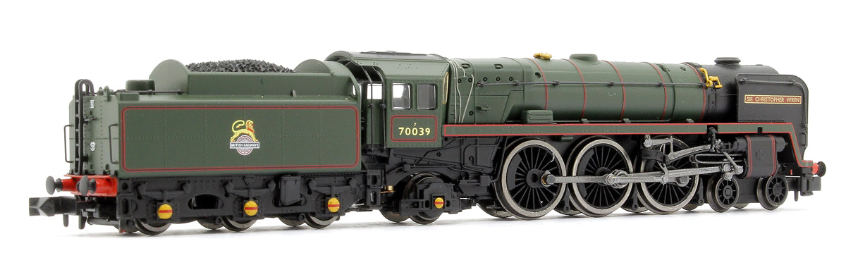 Class 7MT Britannia 4-6-2 East Anglian Set 70039 BR Green Early Crest 4 Gresley Crimson & Cream Coaches - DCC Fitted