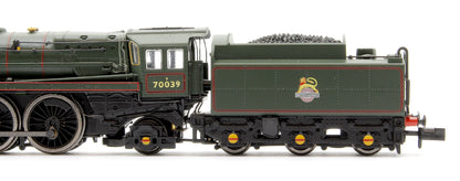 Class 7MT Britannia 4-6-2 East Anglian Set 70039 BR Green Early Crest 4 Gresley Crimson & Cream Coaches - DCC Fitted