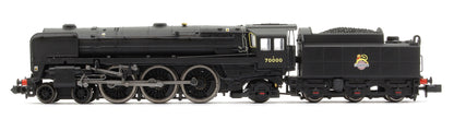 Class 7MT Britannia 4-6-2 70000 BR Unlined Black Early Crest