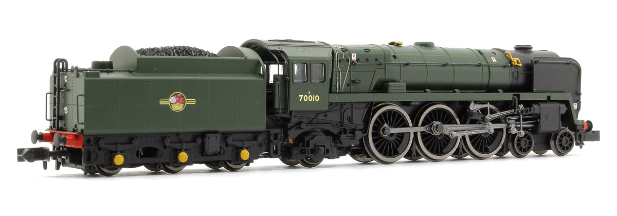 Class 7MT Britannia 4-6-2 Owen Glendower 70010 BR Unlined Green Late Crest