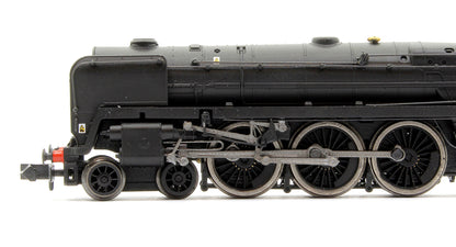 Class 7MT Britannia 4-6-2 70000 BR Unlined Black Early Crest - DCC Fitted