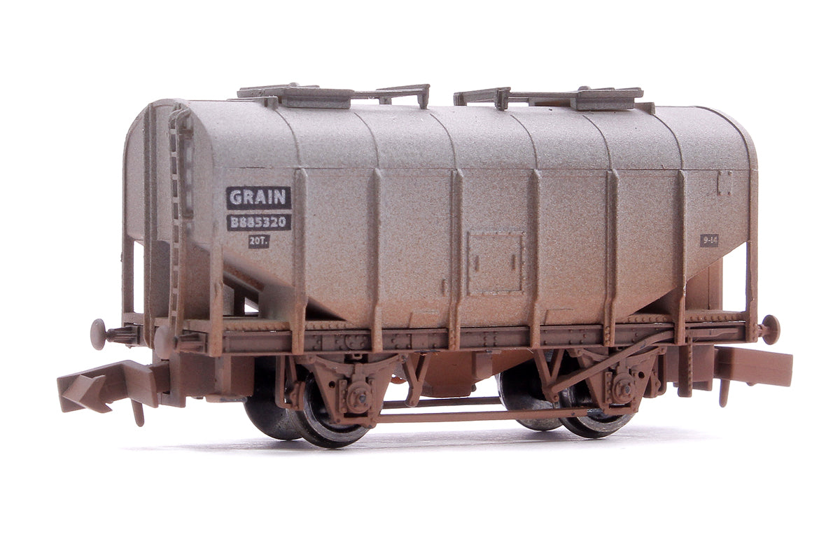 Bulk Grain Hopper BR Grey B885320 - Weathered