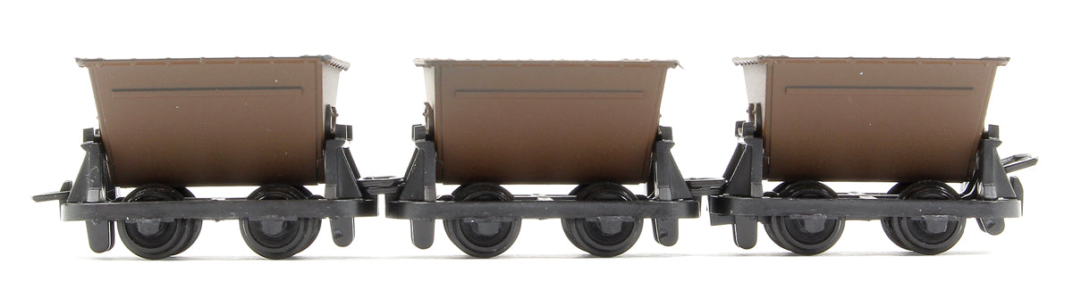 Pack of 3 Hudson "Rugga" V-Skip Wagons - Brown