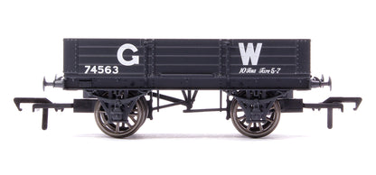 Pre-Owned GWR Diagram O21 4 Plank Open No. 74563, GWR grey (large letters)