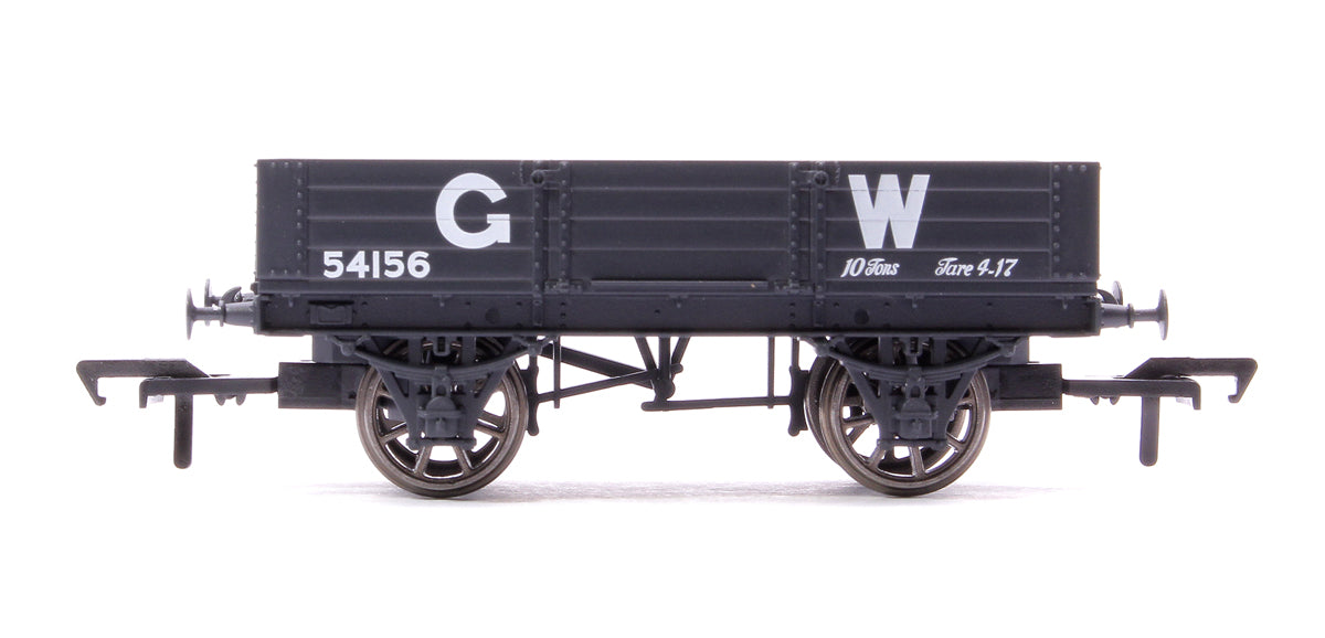 GWR Diagram O21 4 Plank Open No. 54156, GWR grey (large letters)