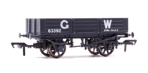 GWR Diagram O21 4 Plank Open No. 63392, GWR grey (large letters)