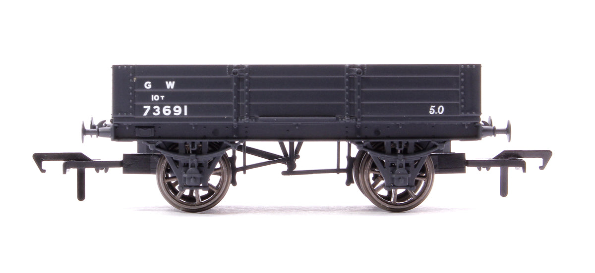 GWR Diagram O21 4 Plank Open No. 73691, GWR grey (small letters)