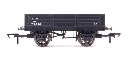 GWR Diagram O21 4 Plank Open No. 73691, GWR grey (small letters)