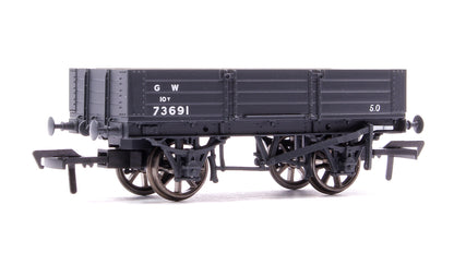 GWR Diagram O21 4 Plank Open No. 73691, GWR grey (small letters)