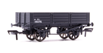 GWR Diagram O21 4 Plank Open No. W14076, GWR grey (BR lettering)