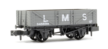 Pre-Owned NR40M 5 Plank Mineral Wagon. LMS Light Grey No.345699