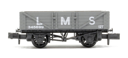 Pre-Owned NR40M 5 Plank Mineral Wagon. LMS Light Grey No.345699