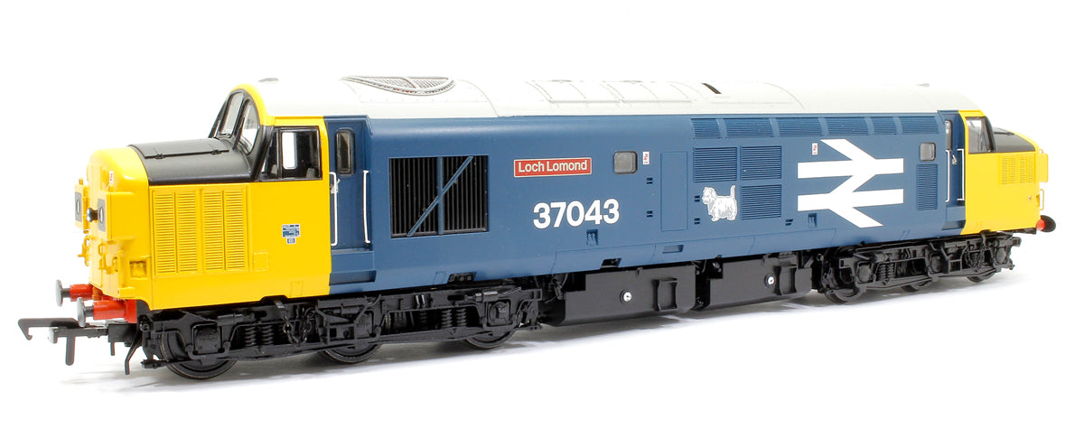 Class 37/0 Split Headcode 37043 'Loch Lomond' BR Blue (Large Logo) Diesel Locomotive (Deluxe DCC Sound)