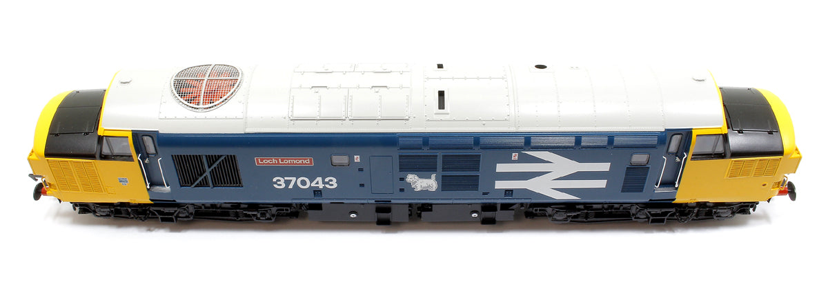 Class 37/0 Split Headcode 37043 'Loch Lomond' BR Blue (Large Logo) Diesel Locomotive (Deluxe DCC Sound)