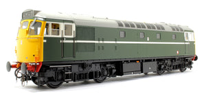Class 27 BR Green unnumbered (cream lining/full yellow ends) Diesel Locomotive