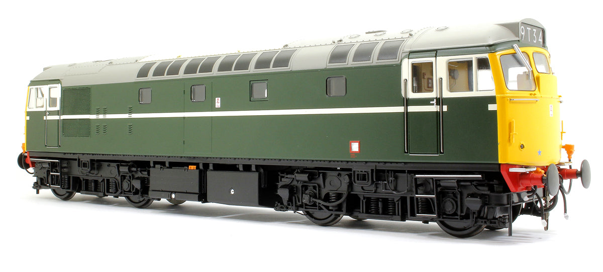 Class 27 BR Green unnumbered (cream lining/full yellow ends) Diesel Locomotive