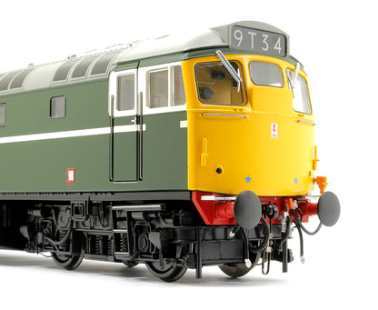 Class 27 BR Green unnumbered (cream lining/full yellow ends) Diesel Locomotive