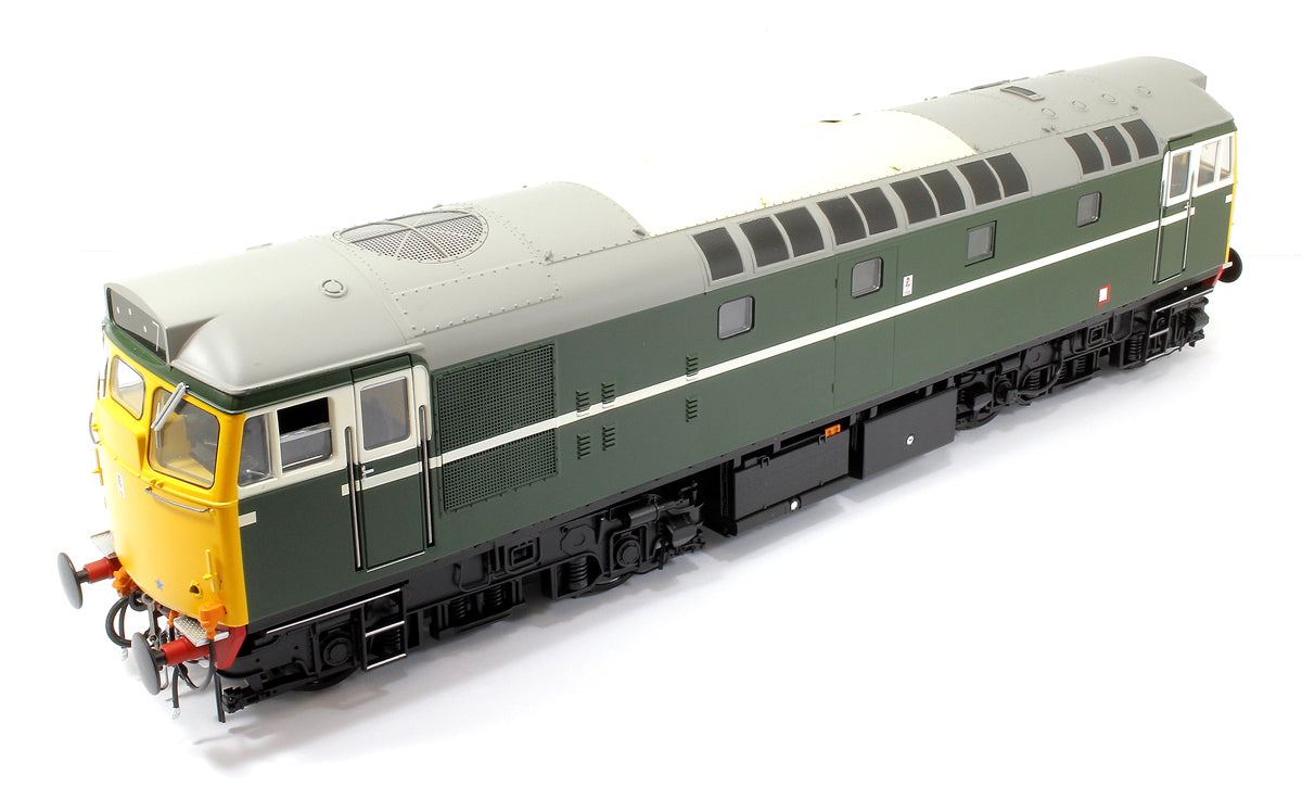 Class 27 BR Green unnumbered (cream lining/full yellow ends) Diesel Locomotive