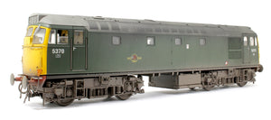 Class 27 BR plain green 5370 (full yellow ends) Diesel Locomotive - Weathered