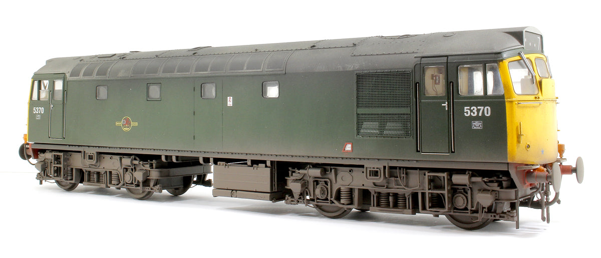 Class 27 BR plain green 5370 (full yellow ends) Diesel Locomotive - Weathered