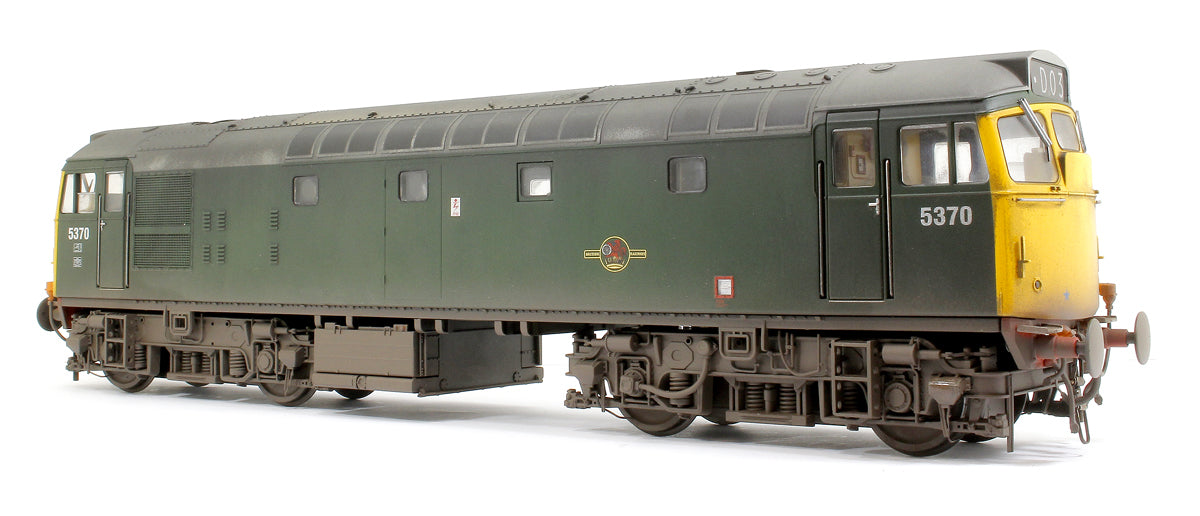 Class 27 BR plain green 5370 (full yellow ends) Diesel Locomotive - Weathered