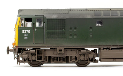 Class 27 BR plain green 5370 (full yellow ends) Diesel Locomotive - Weathered