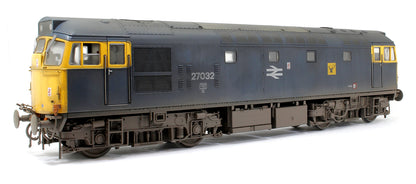 Class 27 BR Blue 27032 with Highland Rail stag emblems Diesel Locomotive - Weathered