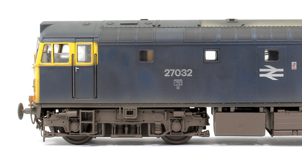 Class 27 BR Blue 27032 with Highland Rail stag emblems Diesel Locomotive - Weathered