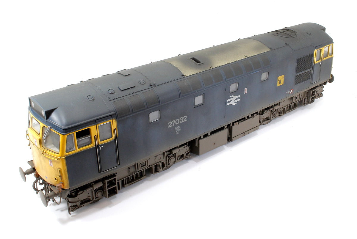 Class 27 BR Blue 27032 with Highland Rail stag emblems Diesel Locomotive - Weathered