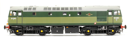 Class 27 BR two-tone green D5382 (small yellow panels) Diesel Locomotive