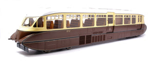 Streamlined Railcar 12 Lined Chocolate & Cream GWR Monogram (DCC Sound)