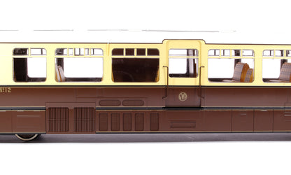 Streamlined Railcar 12 Lined Chocolate & Cream GWR Monogram Diesel Locomotive - DCC Fitted