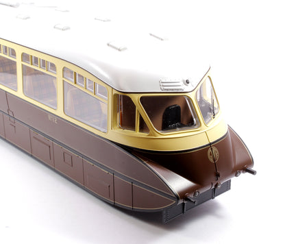 Streamlined Railcar 12 Lined Chocolate & Cream GWR Monogram Diesel Locomotive - DCC Sound