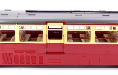 Streamlined Railcar W8W BR Lined Carmine & Cream Diesel Locomotive - DCC Sound