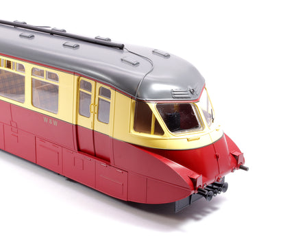 Streamlined Railcar W8W BR Lined Carmine & Cream Diesel Locomotive - DCC Sound