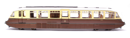 Streamlined Railcar 10 Lined Chocolate & Cream GWR Monogram Diesel Locomotive - DCC Sound