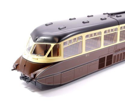 Streamlined Railcar W11 BR Lined Chocolate & Cream Diesel Locomotive