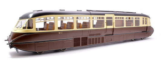 Streamlined Railcar W11 BR Lined Chocolate & Cream Diesel Locomotive