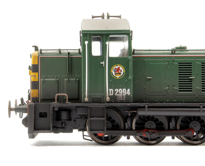 Class 07 (V1) BR Green D2994 Diesel Locomotive - Weathered