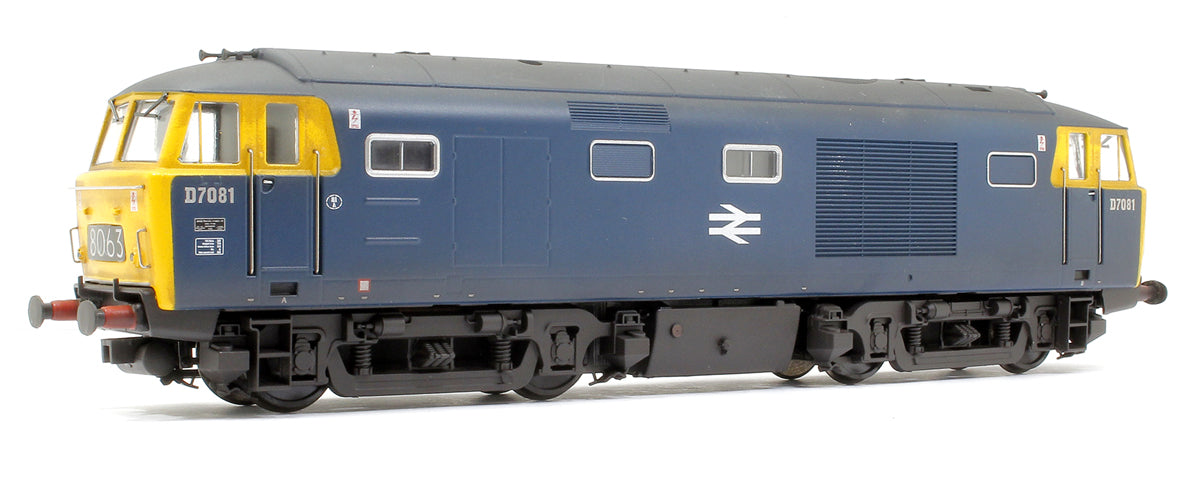 Class 35 BR 'Hymek' Blue FYE D7081 Diesel Locomotive - Weathered