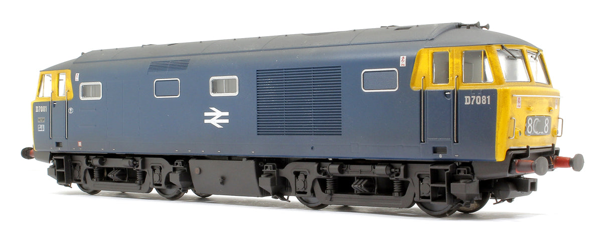 Class 35 BR 'Hymek' Blue FYE D7081 Diesel Locomotive - Weathered