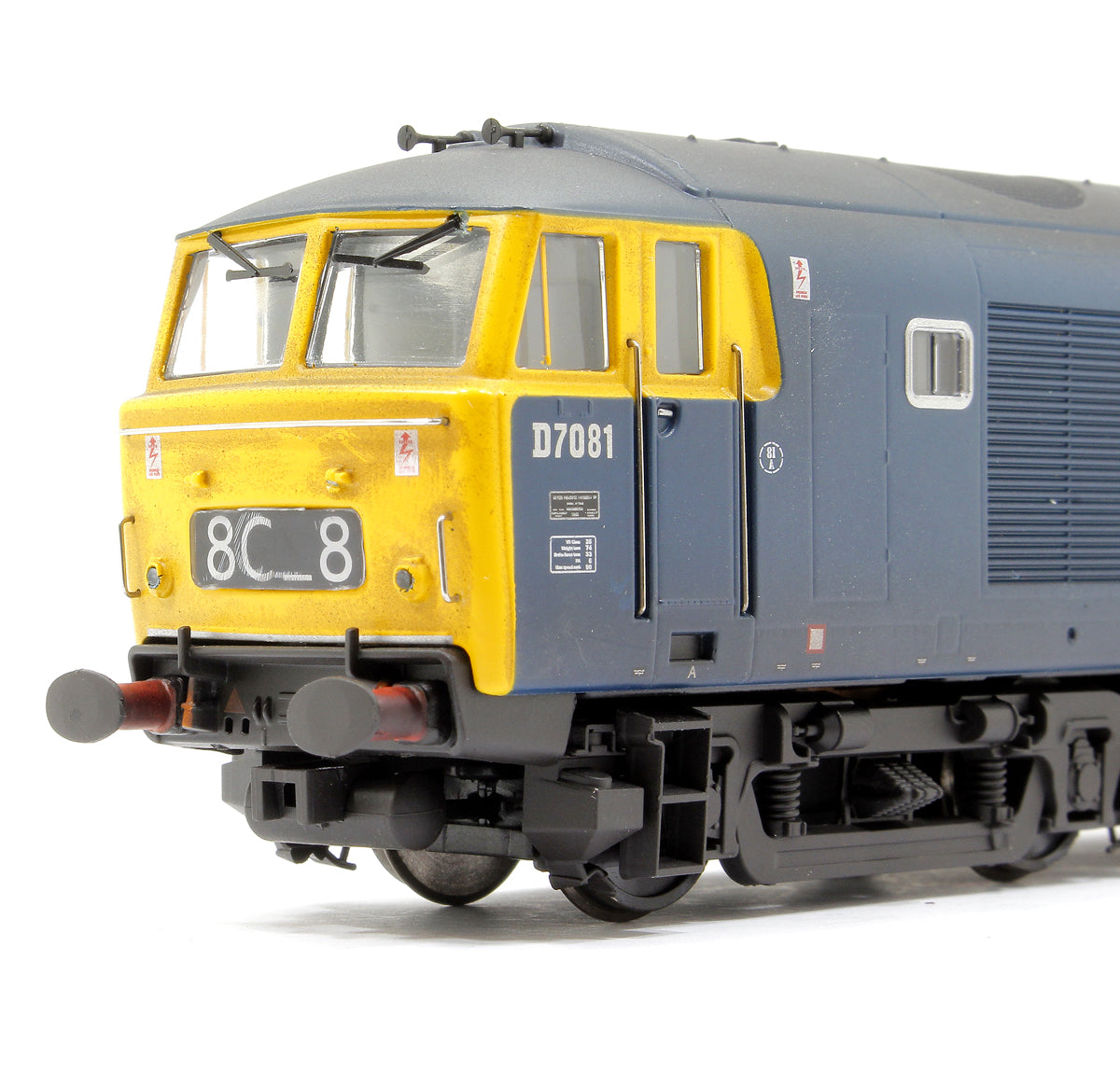 Class 35 BR 'Hymek' Blue FYE D7081 Diesel Locomotive - Weathered