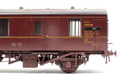 BR Mk1 M94799 CCT 4w General Purpose Van BR Lined Maroon - Weathered