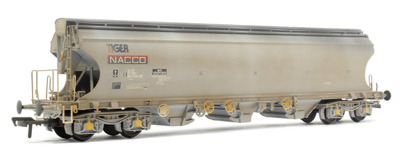 Custom Weathered Polybulk Bogie Hopper Wagon Nacco 'Tiger' Grey
