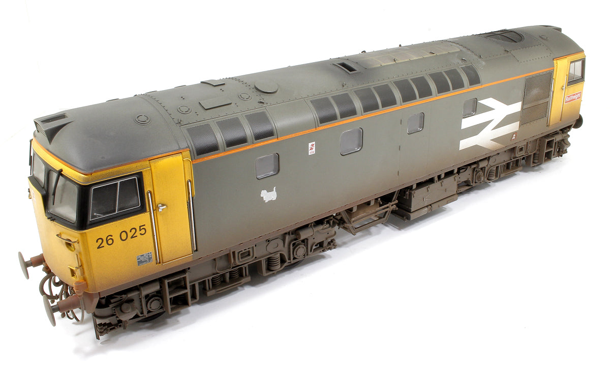 Class 26 025 Railfreight Red Stripe (orange cantrail stripe) Diesel Locomotive - Weathered