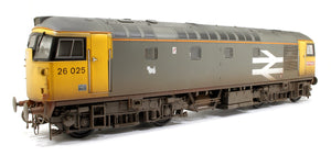 Class 26 025 Railfreight Red Stripe (orange cantrail stripe) Diesel Locomotive - Weathered