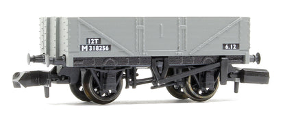 9ft 5 plank open wagon, BR, grey No.318256