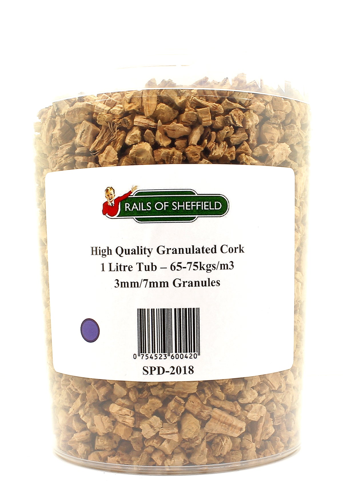 High Quality Granulated Cork 1 Litre Tub- 3/7mm Granule Size