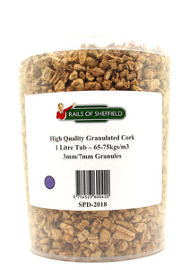 High Quality Granulated Cork 1 Litre Tub- 3/7mm Granule Size